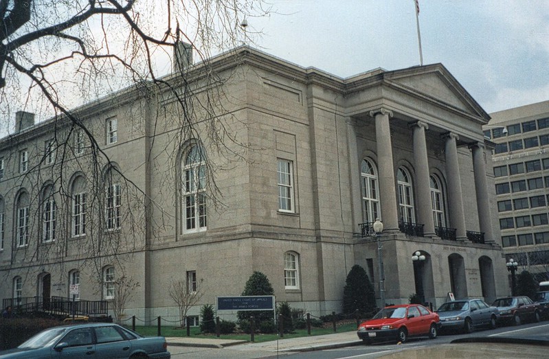 Exterior street view of United States Court of Appeals for the Armed Forces